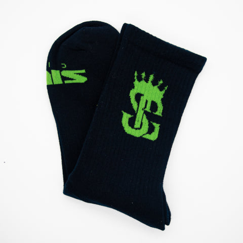 Socks (Black/Green)