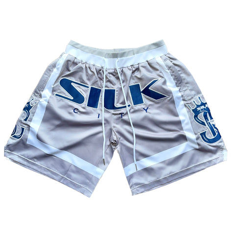 Silk City Og Shorts (Silver/White/Navy)
