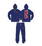 Sweatsuit (Navy Blue/Red/White)